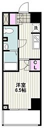 スクエアシティ川崎 1Kの間取図画像