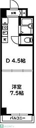 アークパレス梶山 1DKの間取図画像