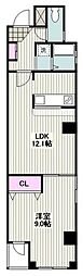 プラーズ京急鶴見 1LDKの間取図画像