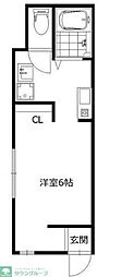 Liberte横濱 1Kの間取図画像