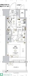 CREST TAPP 川崎II 1Kの間取図画像