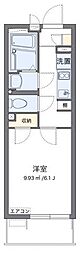 アドバンス川崎 1Kの間取図画像