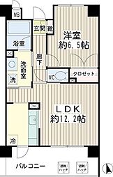 ハートレイ大師 1LDKの間取図画像