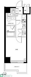 ルーブル川崎七番館 1Kの間取図画像