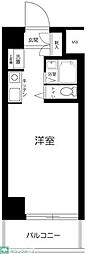 スカイノブレ川崎柳町 ワンルームの間取図画像