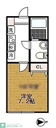 アザーレ・クオン 1Kの間取図画像