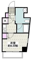 レジェンド横浜 1Kの間取図画像
