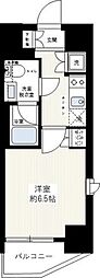 リヴシティ川崎 1Kの間取図画像