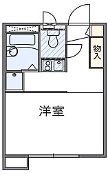 レオパレスフジ 1Kの間取図画像