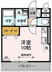 ラフィーネ・アン ワンルームの間取図画像