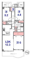間取図画像 3LDK