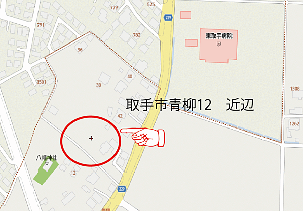 現地案内図。地図が不鮮明の場合はお声をお掛け下さいませ。