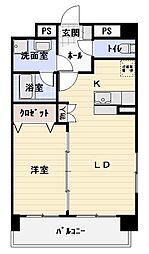 センサーレ 1LDKの間取図画像