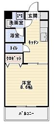 間取図画像 1K