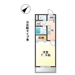アーバンライフ豊里 1階1Kの間取り