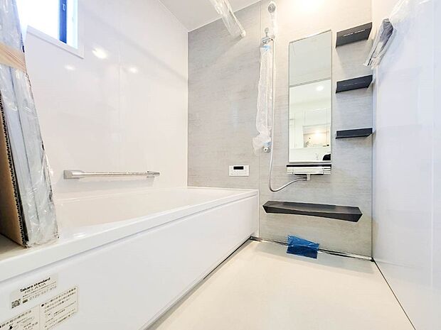 3号棟【浴室】一日の疲れを癒してくれるお風呂空間。使いやすさと上質な質感を両立して、単なる習慣から特別な時間に変わるはず。