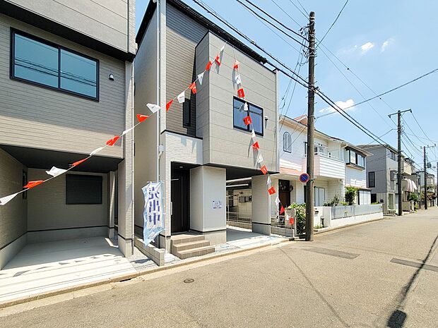 3号棟【前面道路】北西側6.0m公道・南東側4.0m公道・南西側6.0m公道