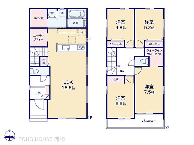 3号棟【間取り図】 図面と異なる場合は現況を優先