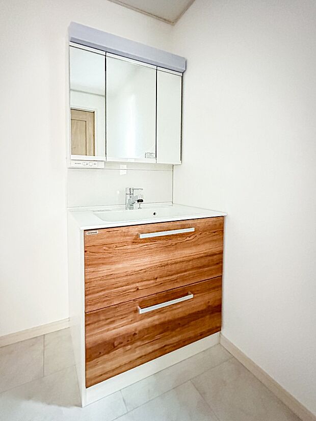 【洗面台】使いやすく大収納！スライド収納の洗面ドレッサー