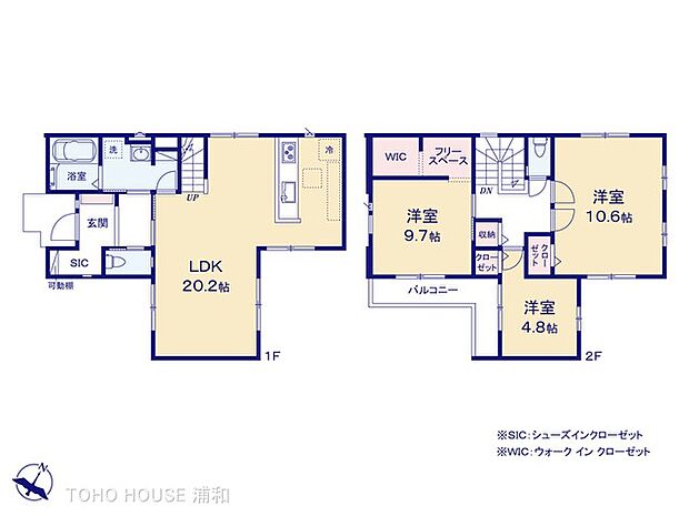 2号棟【間取り図】4LDK＋WIC