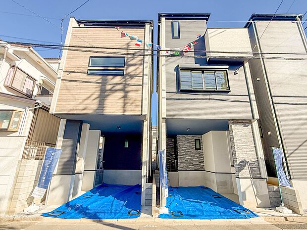 1号棟【外観】都市型住宅ならではのスタイリッシュなデザイン。モダンな外観が、街並みに洗練された印象を与えます。