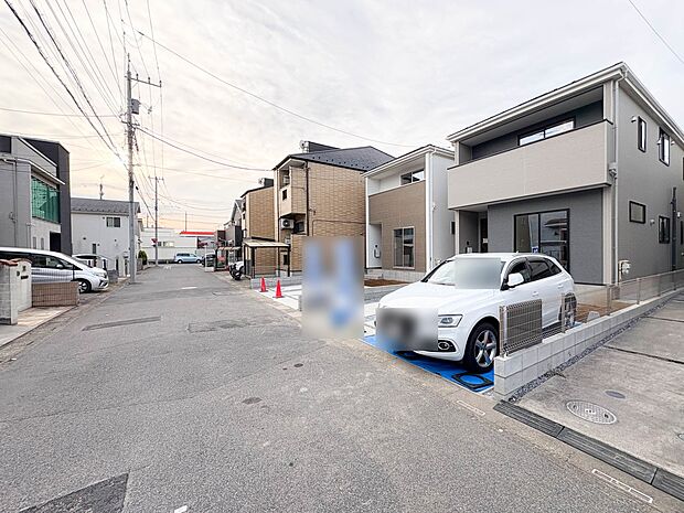 2号棟【外観】周辺は車通りが少なく閑静な住宅街です。