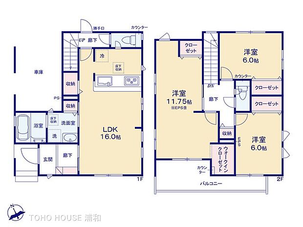1号棟【間取り図】土地面積103.09m2 建物面積115.93m2