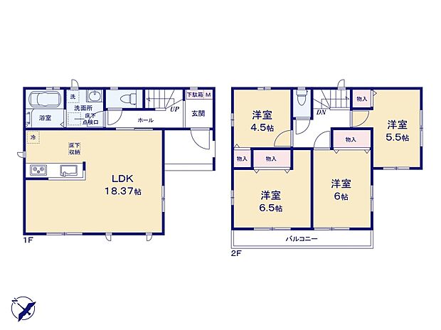 【間取り】B号棟