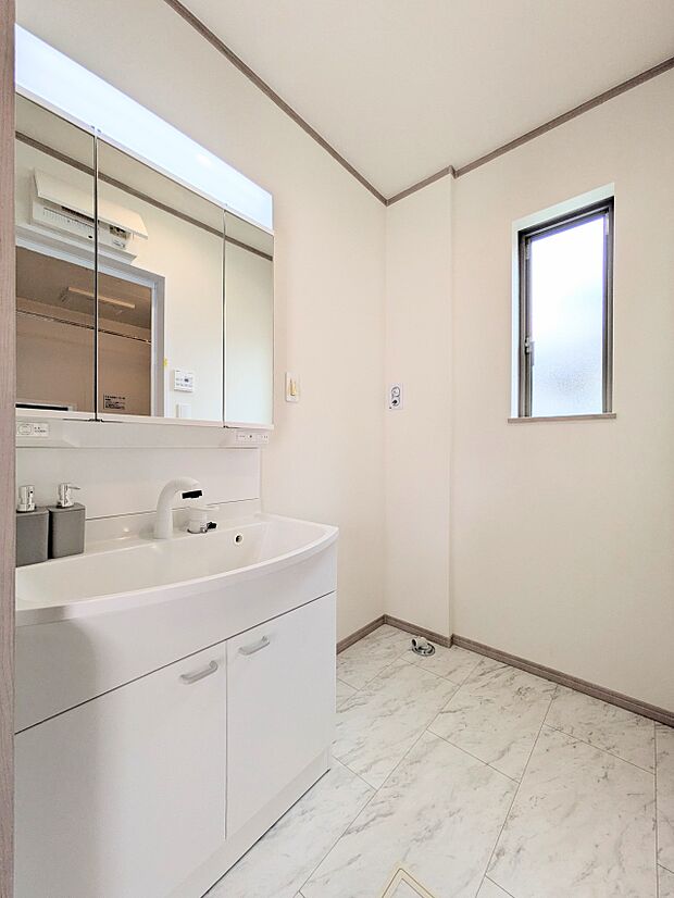 ランドリースペースは広さもたっぷり。