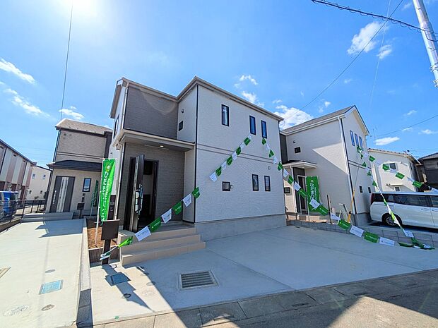 【外観】家は一生のお買物。自分ならではの家族ならではの、家にしたい。書斎を設ける。子どものプレイングルームを設ける。趣味のオーディオルームを設置する。夢を追うオンリーワンの家です。