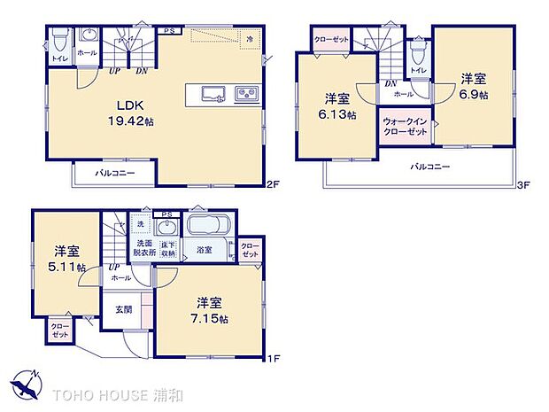 2号棟 【間取図】4LDK/延床面積100.6m2