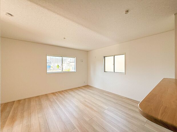 2号棟【LDK15.5帖】子供の様子を見ながら料理ができるので安心です。