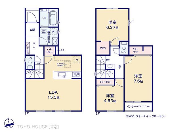【1号棟　3LDK＋カースペース】