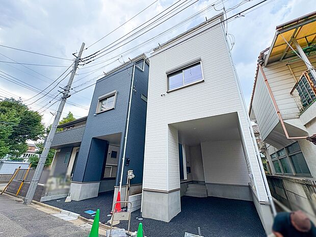 1号棟【前面道路】車の通行が少ないので、静かな住環境を維持することができます。