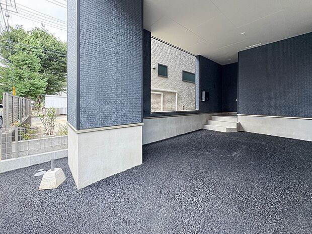 1号棟【庭】お庭があることで開放感が違います。建物の内部に光や風などを採り入れやすくなり住居環境がより良好になります。また多目的にご利用できます。