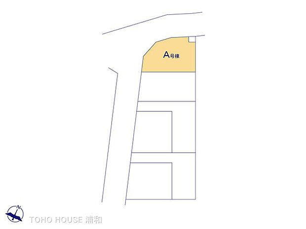 【区画図】A号棟 図面と異なる場合は現況を優先