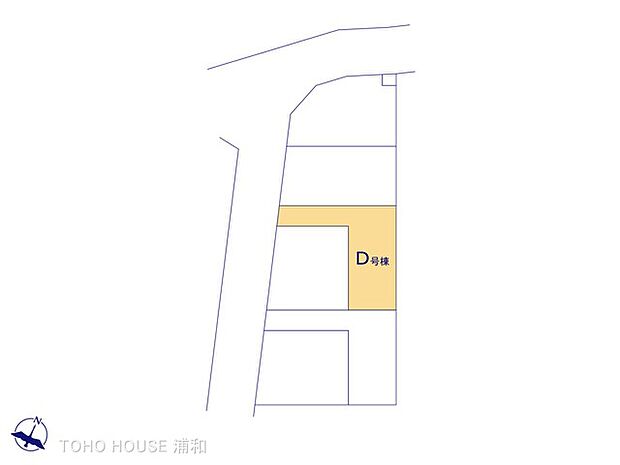 【区画図】D号棟 図面と異なる場合は現況を優先