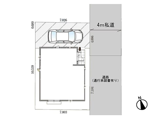 1号棟【区画図】図面と異なる場合は現況を優先