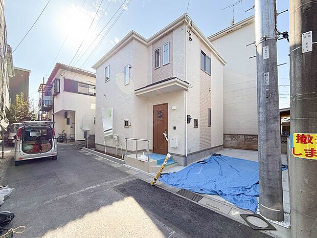 1号棟【現地外観】人生でいちばん大きなお買い物ですので、ゆっくりご見学ください。ネット上の画像と実際の見学では、リアル感がまるで違います。