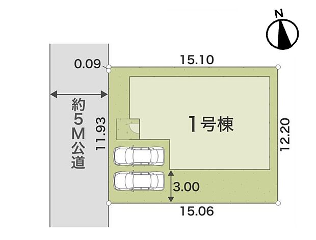 1号棟【区画図】図面と異なる場合は現況を優先