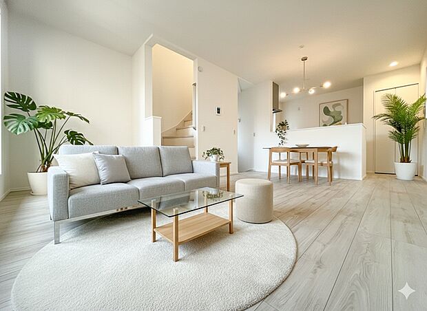 【LDK15.1帖】インテリアショップで見掛けた「あの家具」も置ける、ゆったりとした空間。時に広さが上質な寛ぎの時間になる事も。