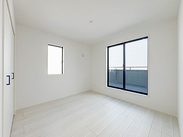 1号棟【洋室】充実した生活は伸びやかな居室空間から始まります。快適に・伸びやかに。心の潤いを求める方々へ。