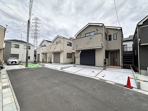 【開発道路 6m】新設された、ゆとりある広さの道路・通り抜けのない安心のせ接道