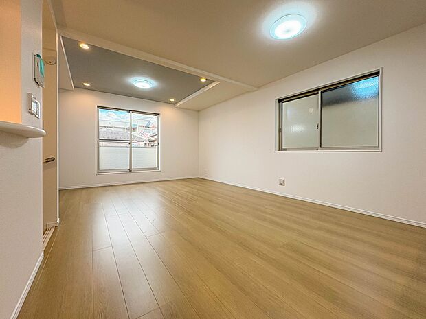 D号棟【LDK19.5帖】会話でホッとコミュニケーションできるリビング。