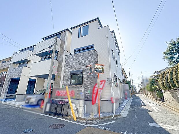 2号棟【前面道路】車の通行が少ないので、静かな住環境を維持することができます。