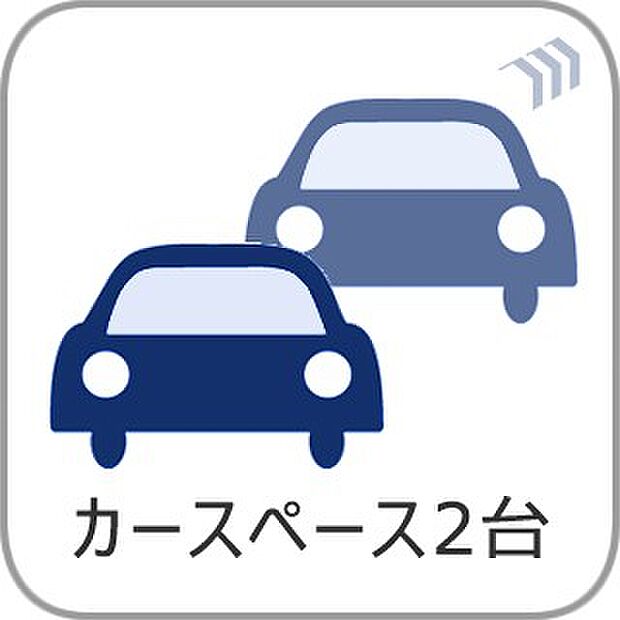 【駐車場】カースペースは2台分