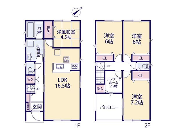 【間取り-4LDK】【外観】CRADLE GARDEN 川口市安行小山第2-4号棟