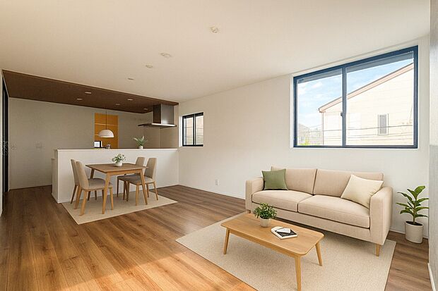 1号棟【LDK19帖】明るく開放的な空間が広がるLDK。