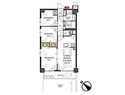 クリオ南浦和壱番館 3LDKの間取り