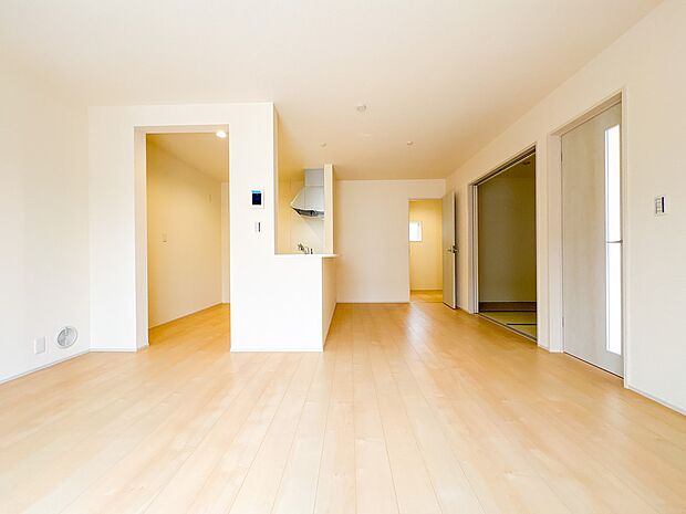 2号棟【LDK16.25帖】料理をしながら、後片付けをしながら二人で会話を楽しみたい空間。